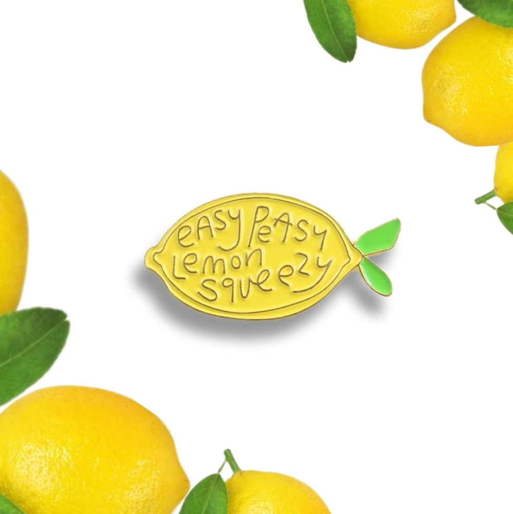 💙 Easy Peasy Lemon Squeezy Enamel Pin